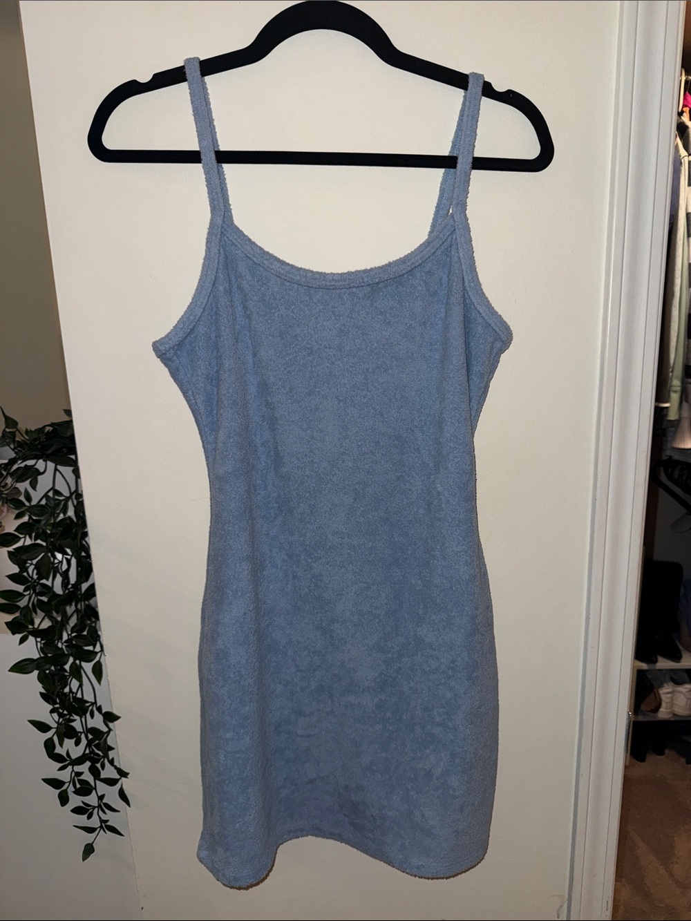 Abercrombie & Fitch Light Blue Terry Slip Dress